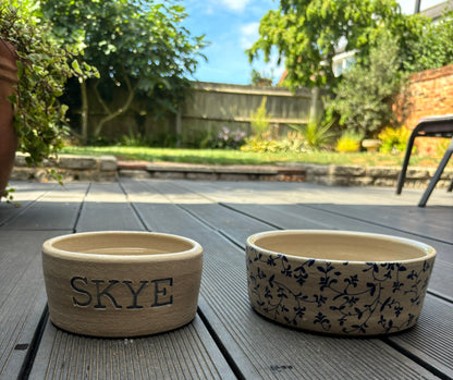 Handmade Personalised Dog/ Cat Bowl