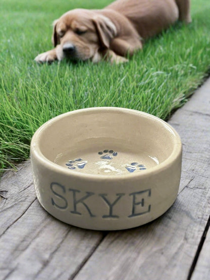 Handmade Personalised Dog/ Cat Bowl