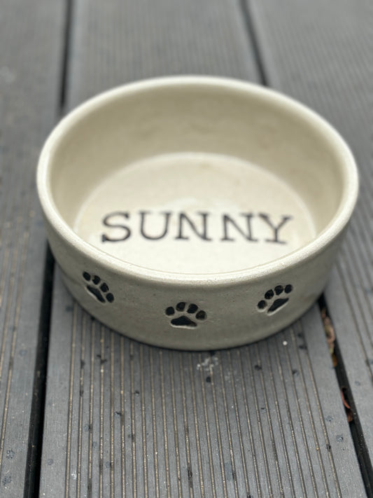 Handmade Personalised Dog/ Cat Bowl