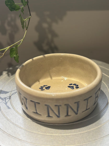 Handmade Personalised Dog/ Cat Bowl