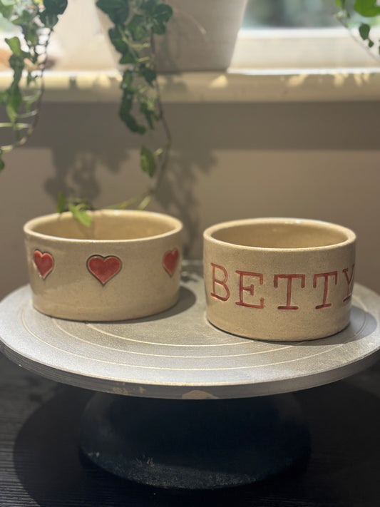 Handmade Personalised Dog/ Cat Bowl